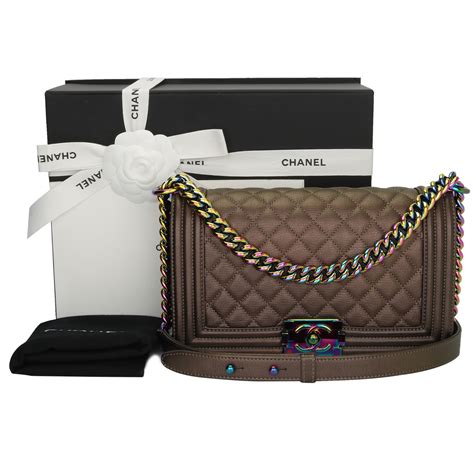 chanel iridescent boy bag|chanel handbags boys.